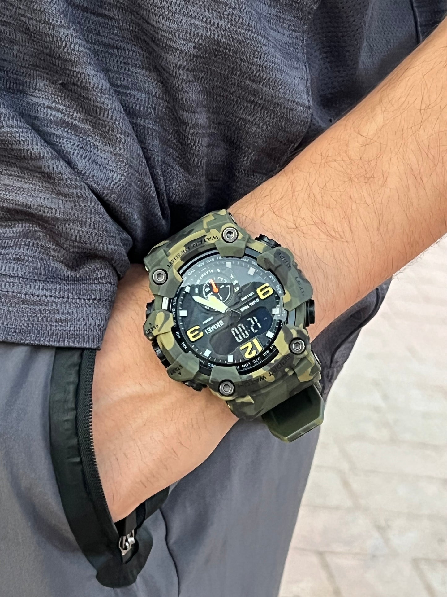 Skmei 1637 vert militaire