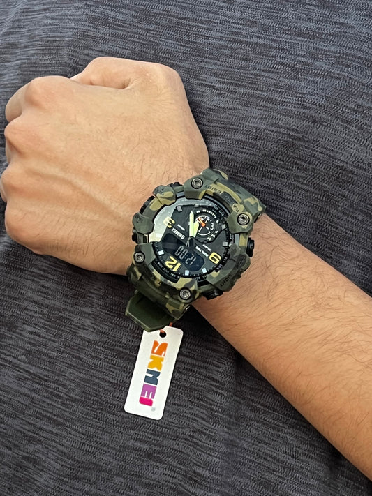 Skmei 1637 vert militaire
