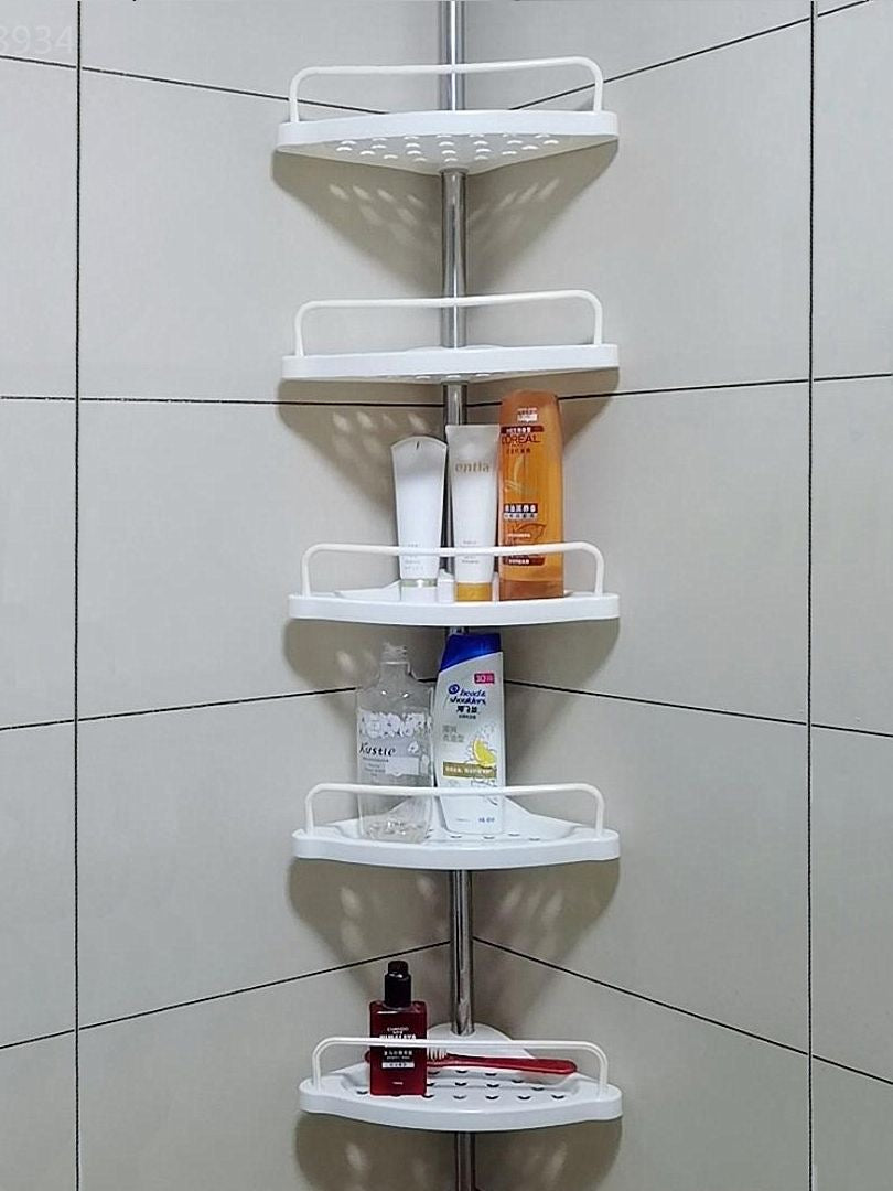 Étagère de coin salle de bain